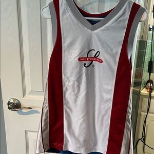 Supreme reversible White and Red and blue and redBasketball Tank Top